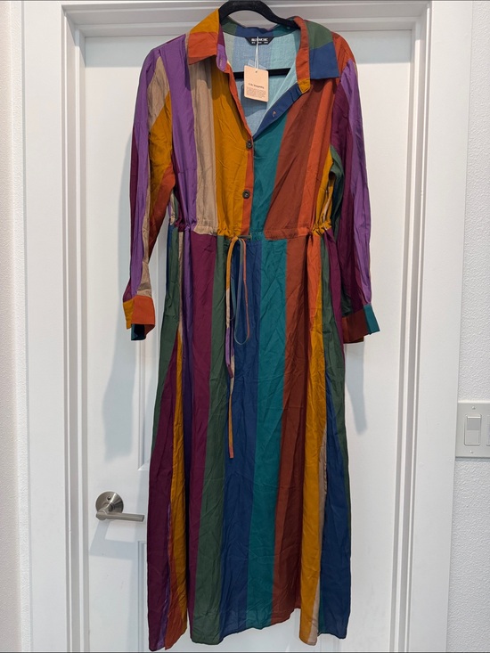 BloomChic Dresses & Skirts - BloomChic Colorblock Stripe Maxi Dress - Multi